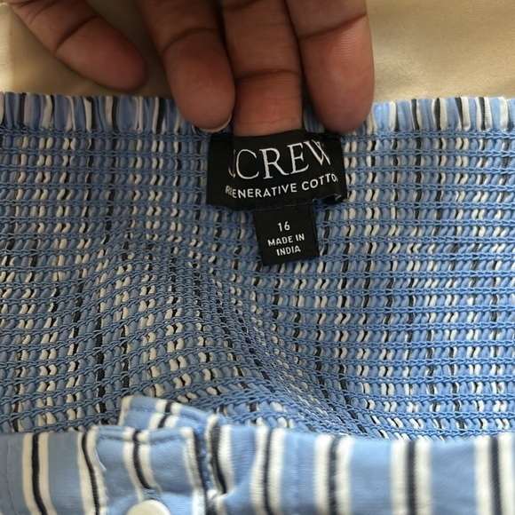 J. Crew | A-line midi dress in striped cotton poplin - Picture 8 of 13